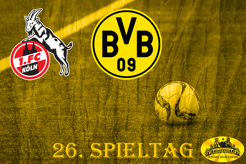 26. Spieltag: 1. FC Köln - BVB