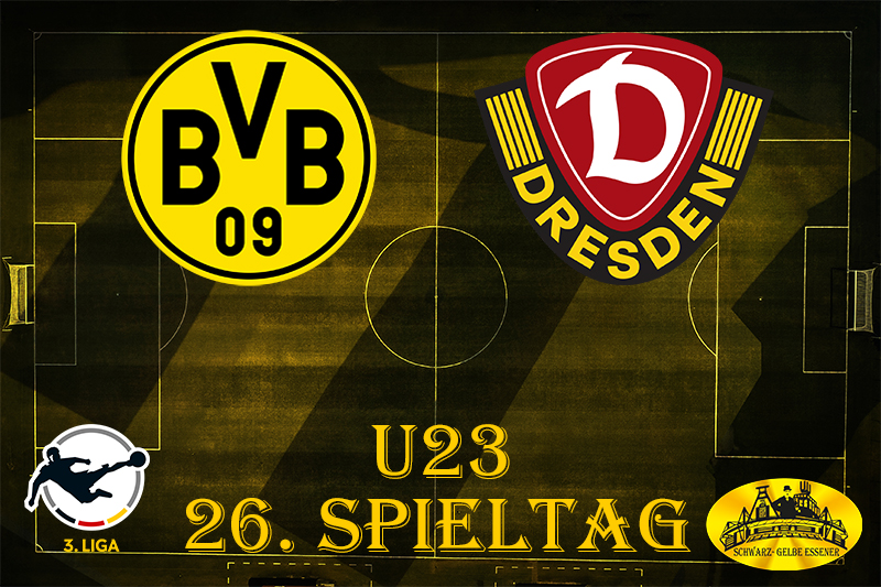 3. Liga - 26. Spieltag: BVB U23 - Dynamo Dresden