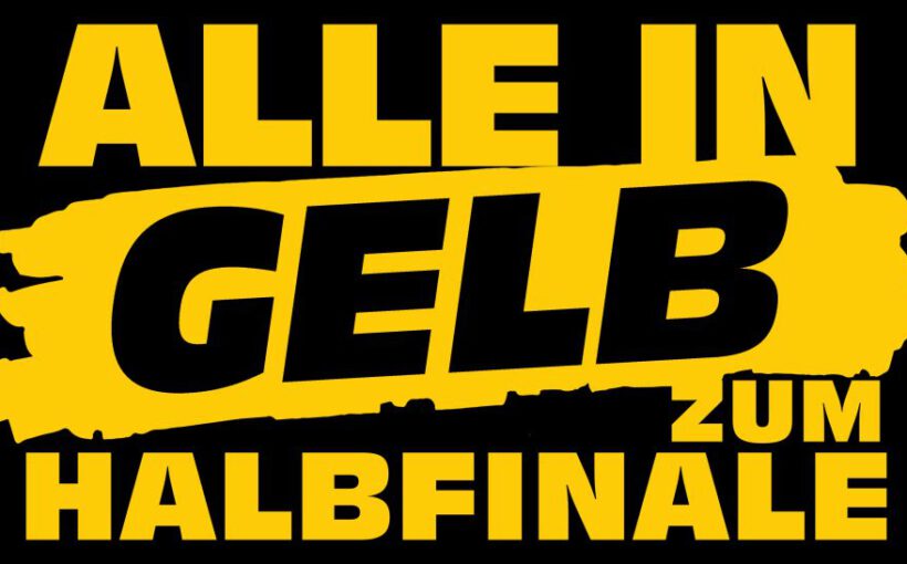 Alle in gelb zum Halbfinale