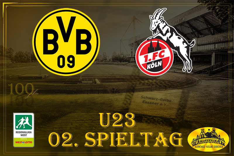 Regionalliga West, 02. Spieltag: BVB U23 - 1. FC Köln U23
